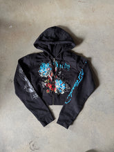 Y2K Wmns Ed Hardy Zip Up Cropped Hoodie Sz S