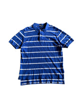 Y2K Polo Ralph Lauren Blue/White Striped Polo Sz L