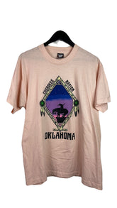 VTG Oklahoma Cherokee Nation Pink Tee Sz L/XL