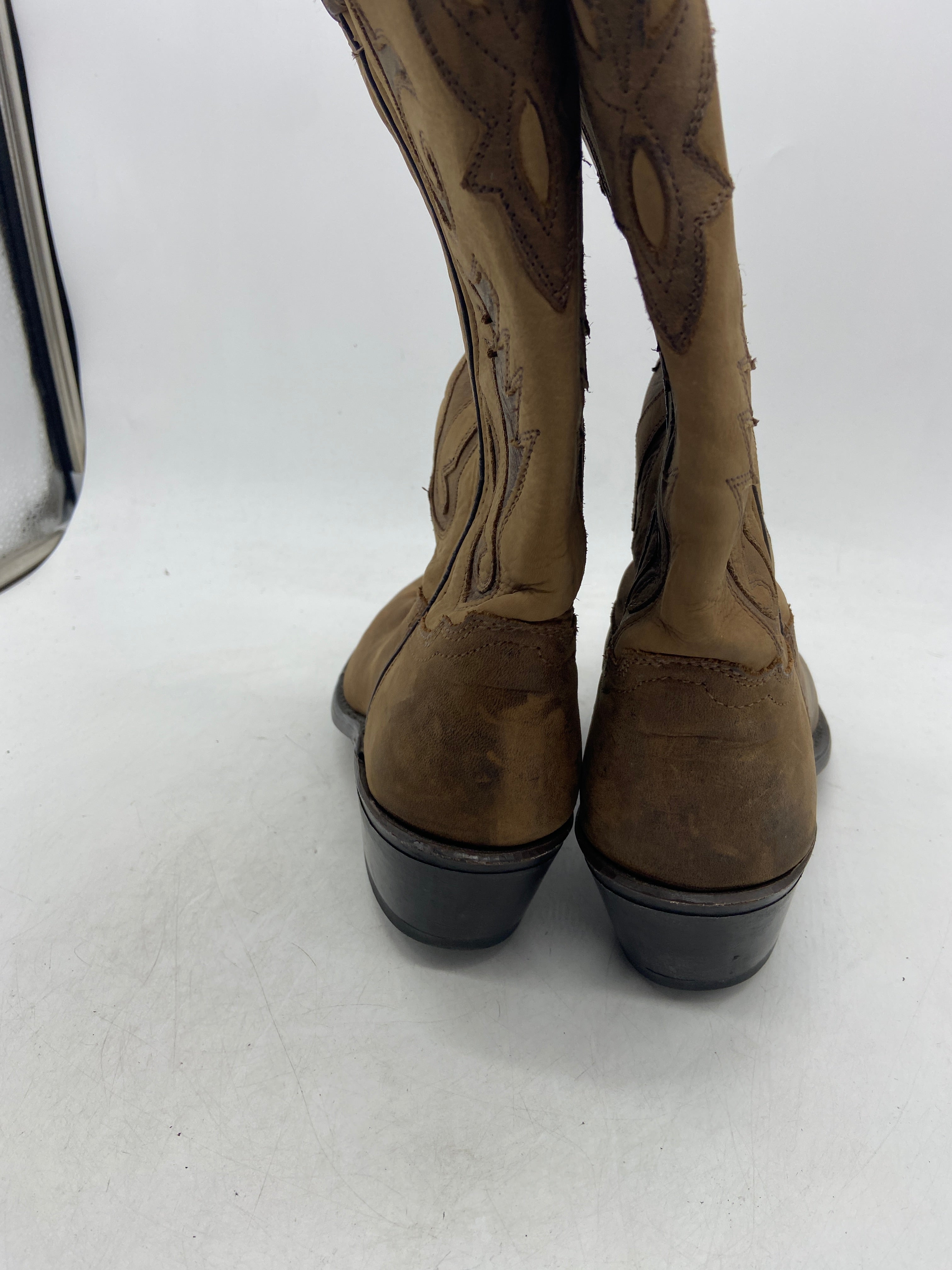 Soft Leather Paneled Cowboy Boots Sz 6.5M/8W