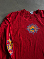 Y2K Peace Frogs LS Tee Sz 2XL