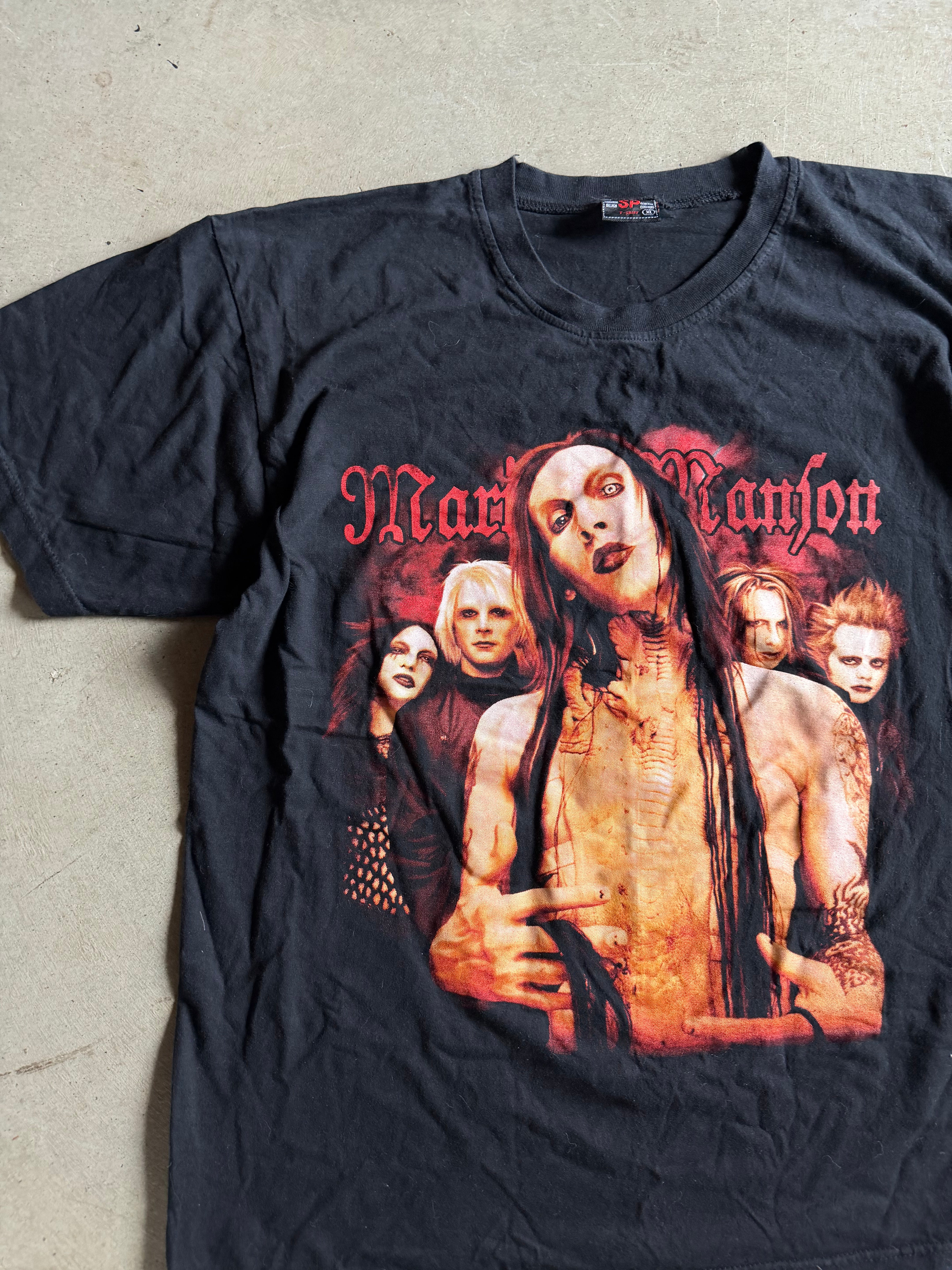 Y2K Marilyn Manson Band Tee Sz XL
