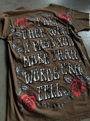 Backstock Co Brown Jerry (miss you) Fare Thee Well Orig. Tee Sz L