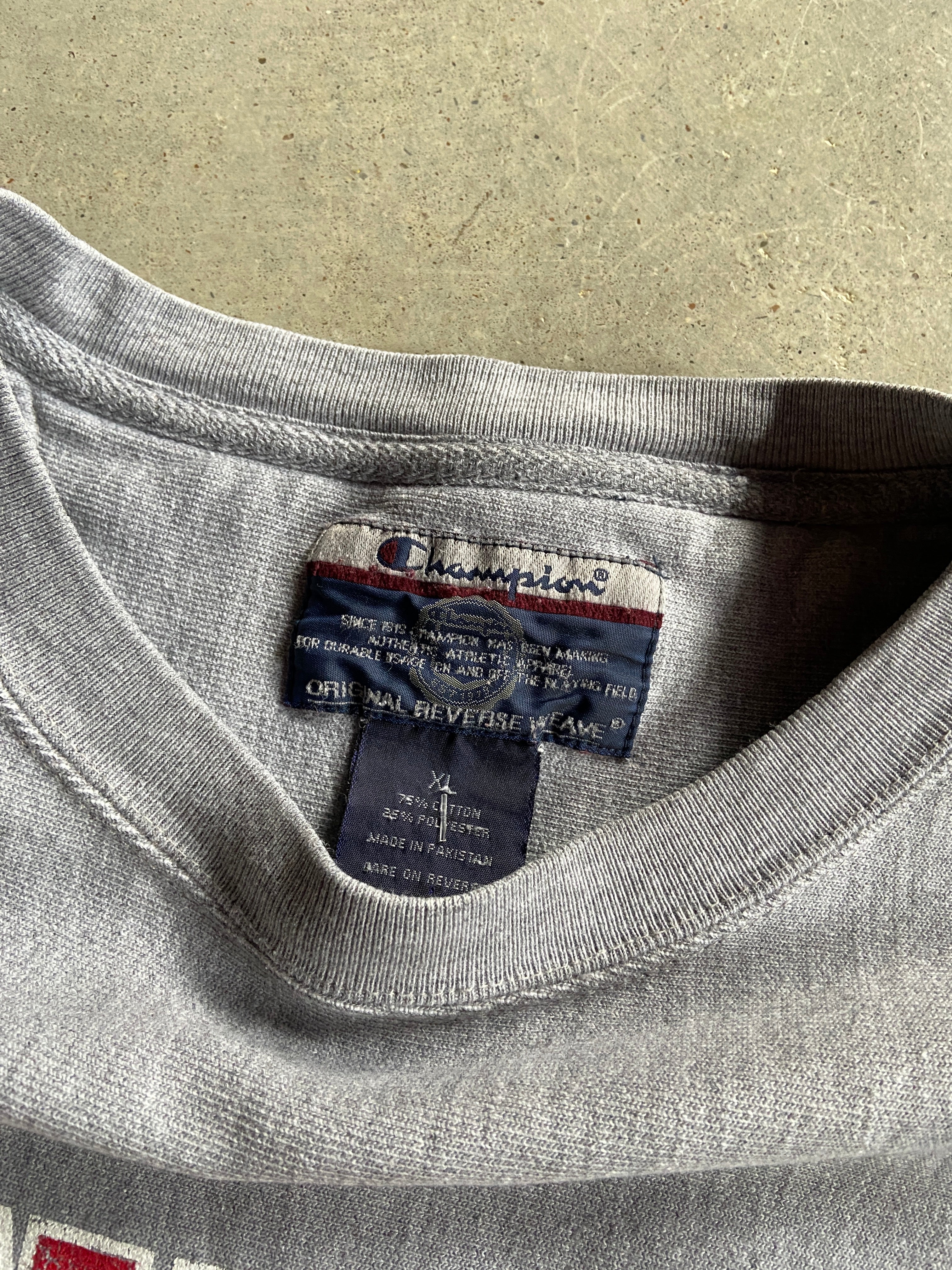 Y2K Champion Central College Reverse Weave Sweater Sz XL