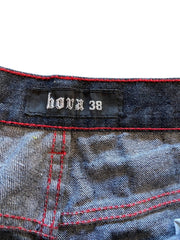 Y2K Hova Embroidered Pocket Jeans Sz 38x30