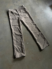 VTG Wrangler Greyish Brown Polyester Pants Sz 32x32