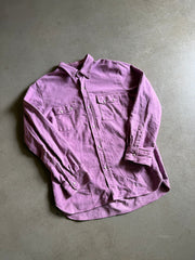 Wythe Valley Ranch Moleskin Pearlsnap Pink Button Up Sz XL