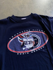 VTG Tennessee Titans Eddie George Oval Tee Sz L
