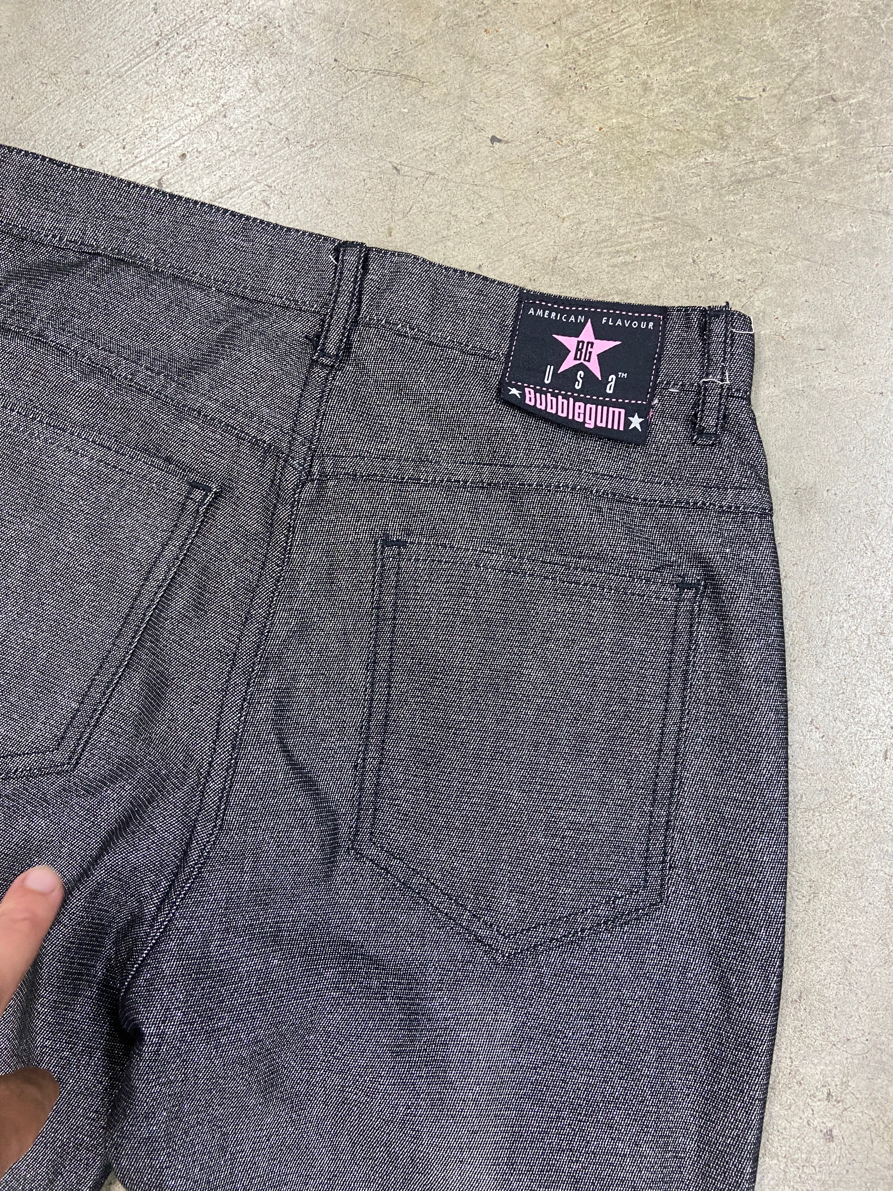 Y2K Bubblegum Shimmer Denim Jeans Sz 9