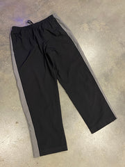 Y2K Nike Pinstripe Two Tone Black Track Pants Sz XL