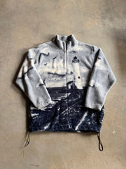 VTG Skyline Nautical Fleece Zip-Up Jacket Sz XL
