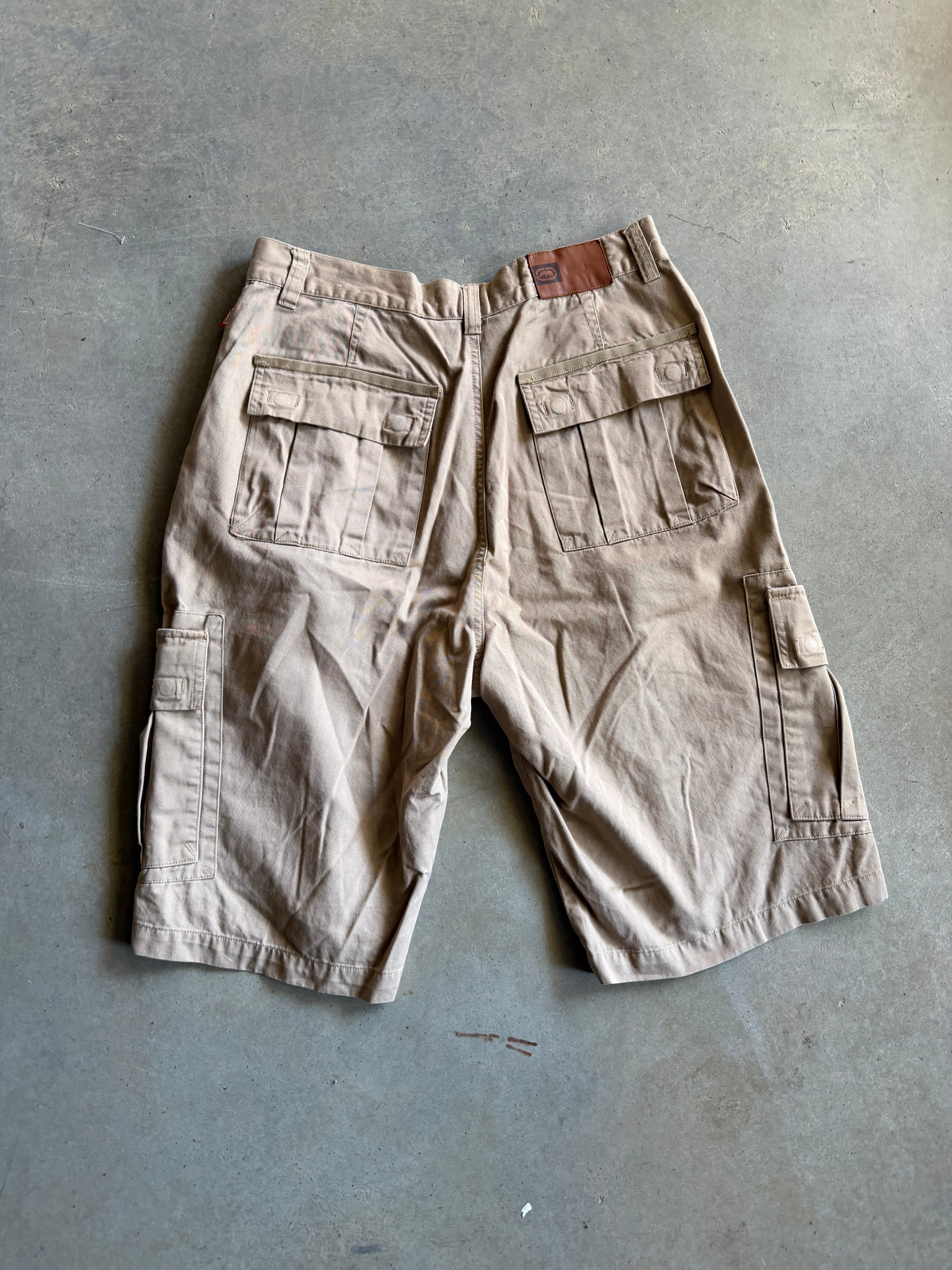 Y2K Extra Baggy Echo Cargo Shorts Sz 34