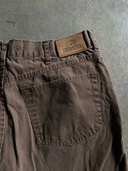 Y2K Red Head Brush Pants Sz 36x30