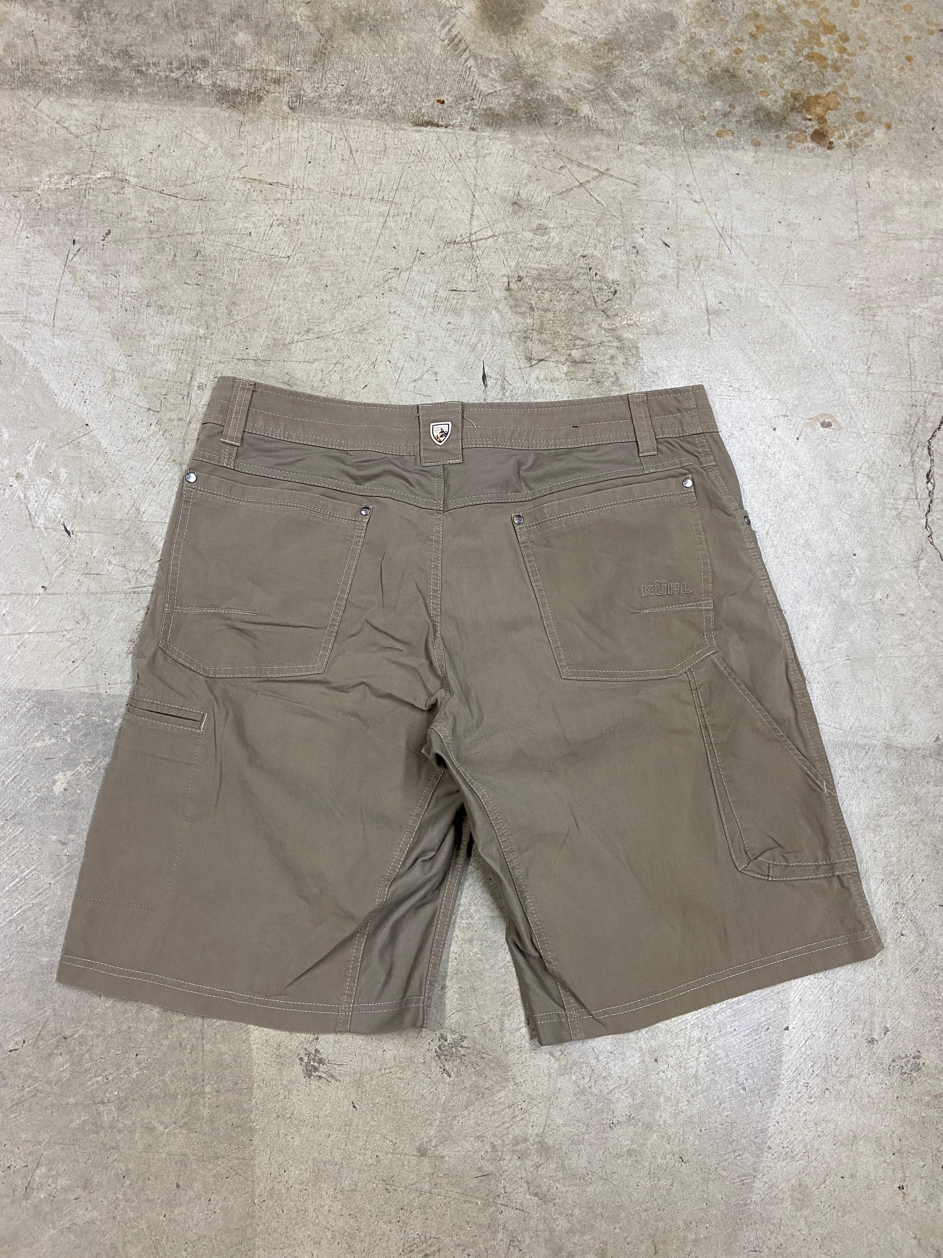 Y2K Kuhl Olive Outdoor Shorts Sz 38