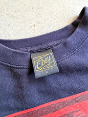 Y2K Obey Big Brother Print Crewneck Sz M