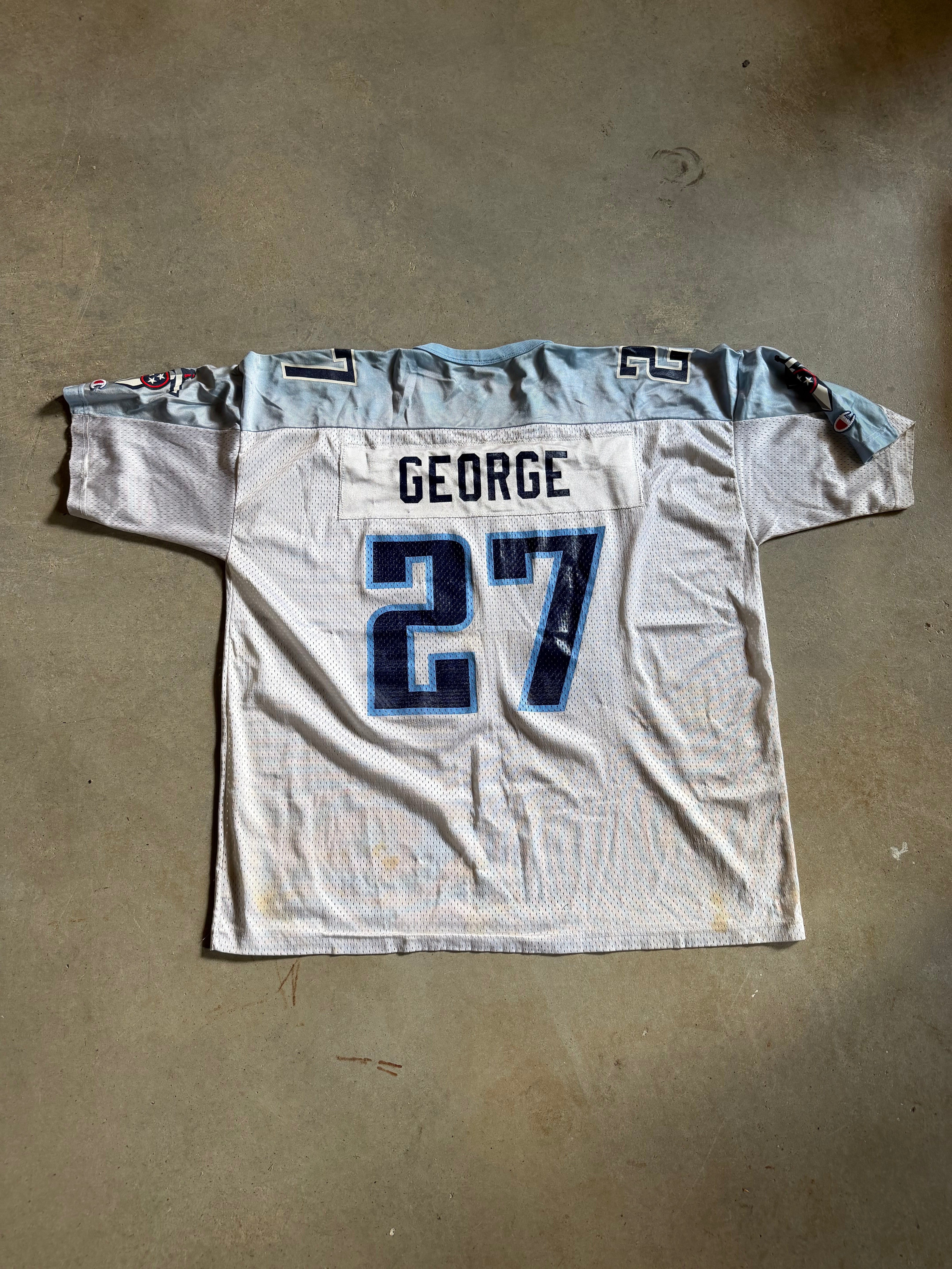 VTG Tennessee Titans Eddie George Champion Jersey Sz 48