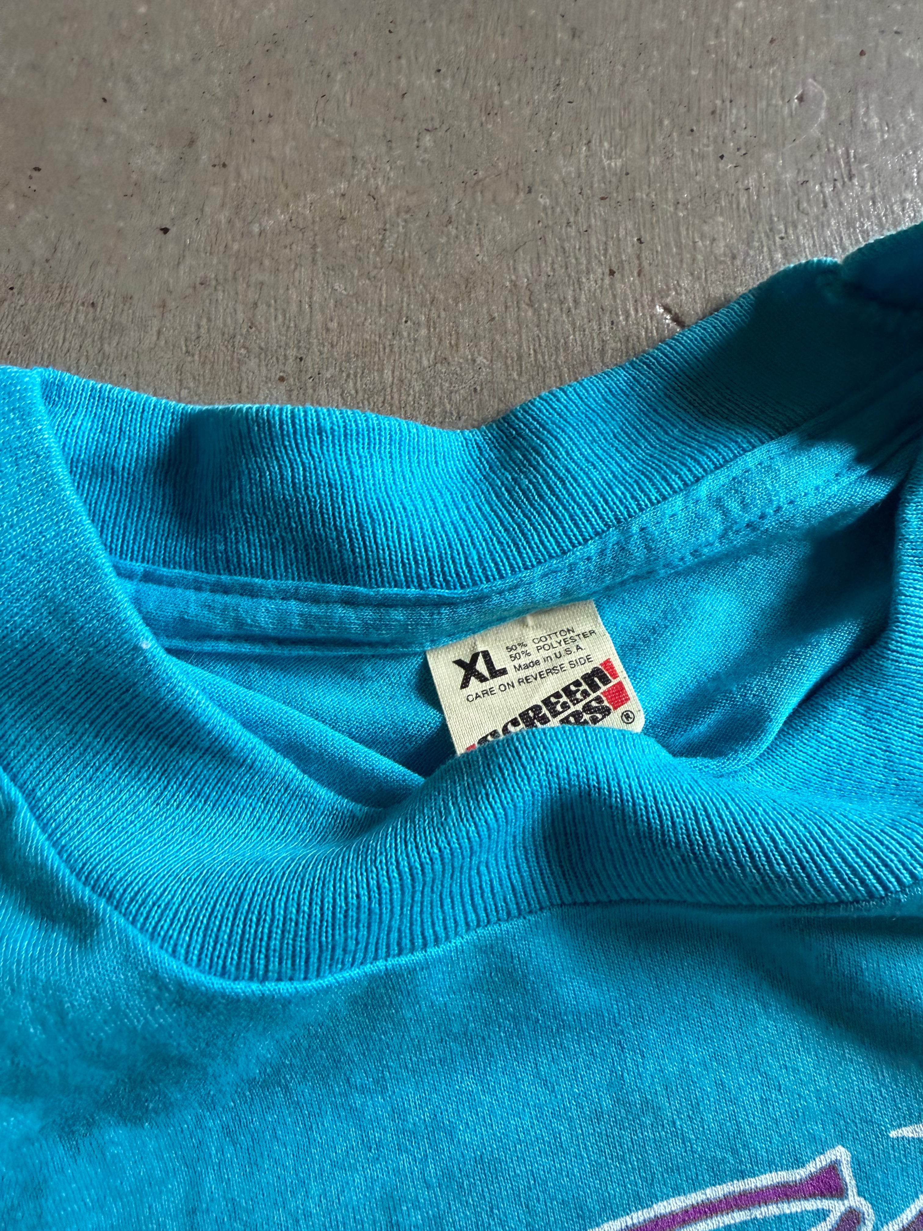 VTG 80s Hank Williams Jr. Local Crew Tee Sz L