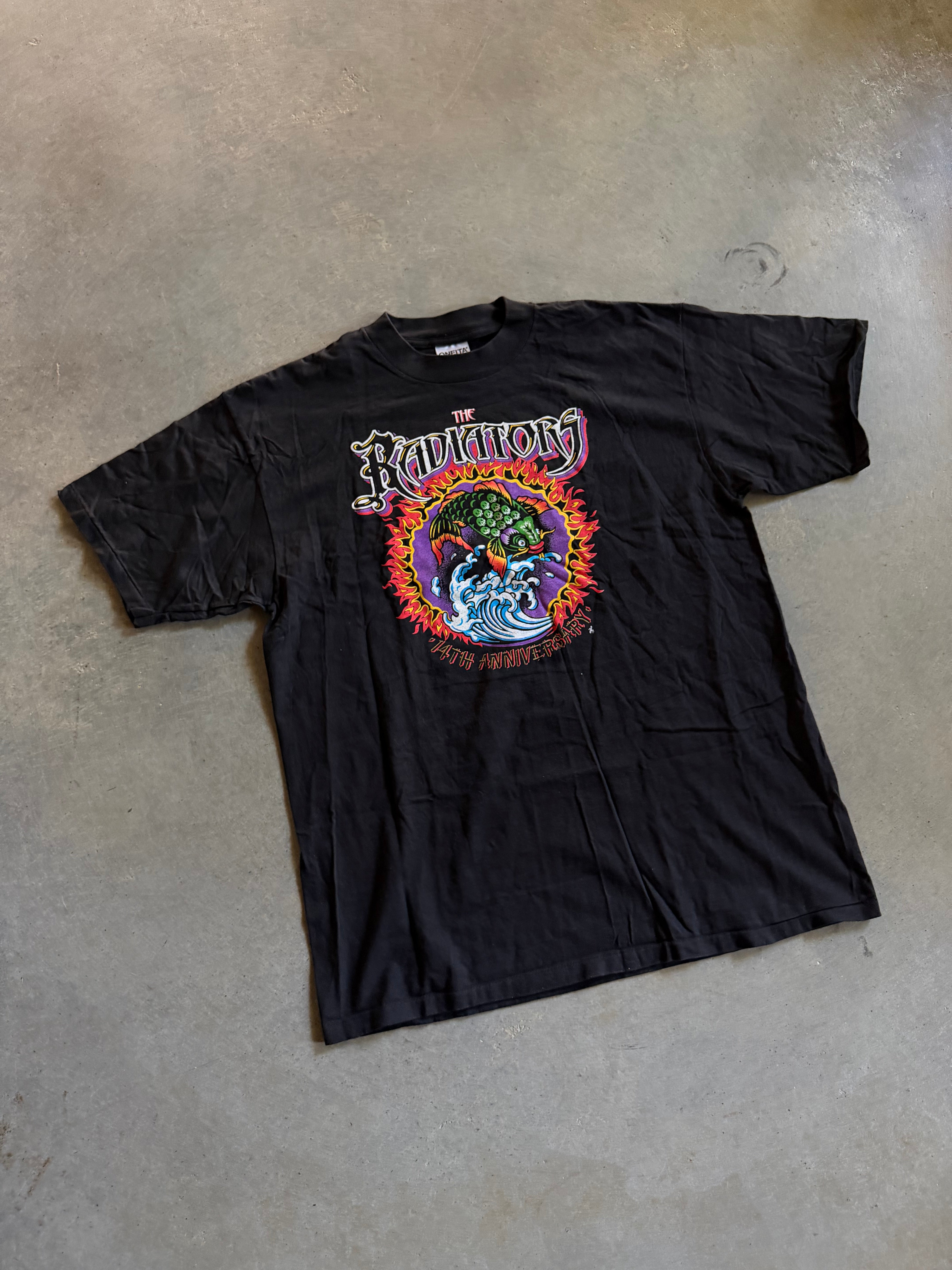 VTG The Radiators 14th Anniversary Tee Sz XL