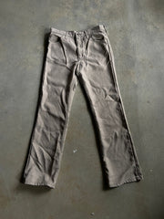 VTG Wrangler Greyish Brown Polyester Pants Sz 32x32