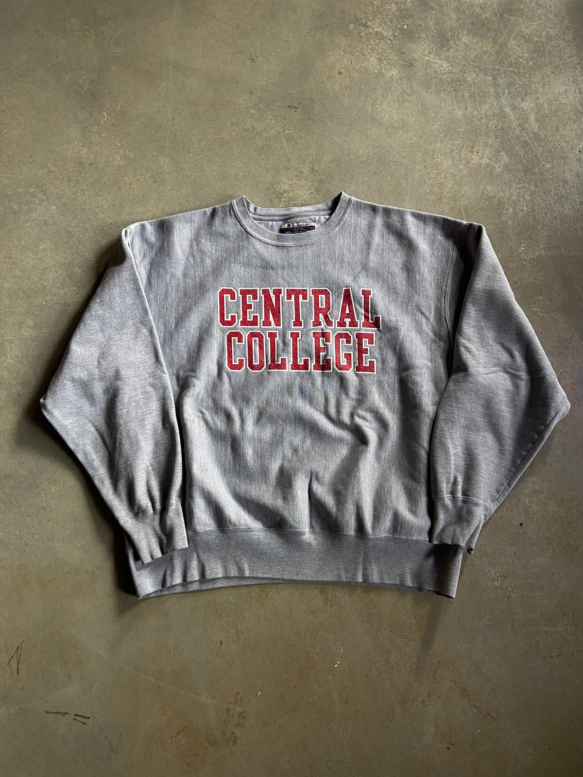 Y2K Champion Central College Reverse Weave Sweater Sz XL