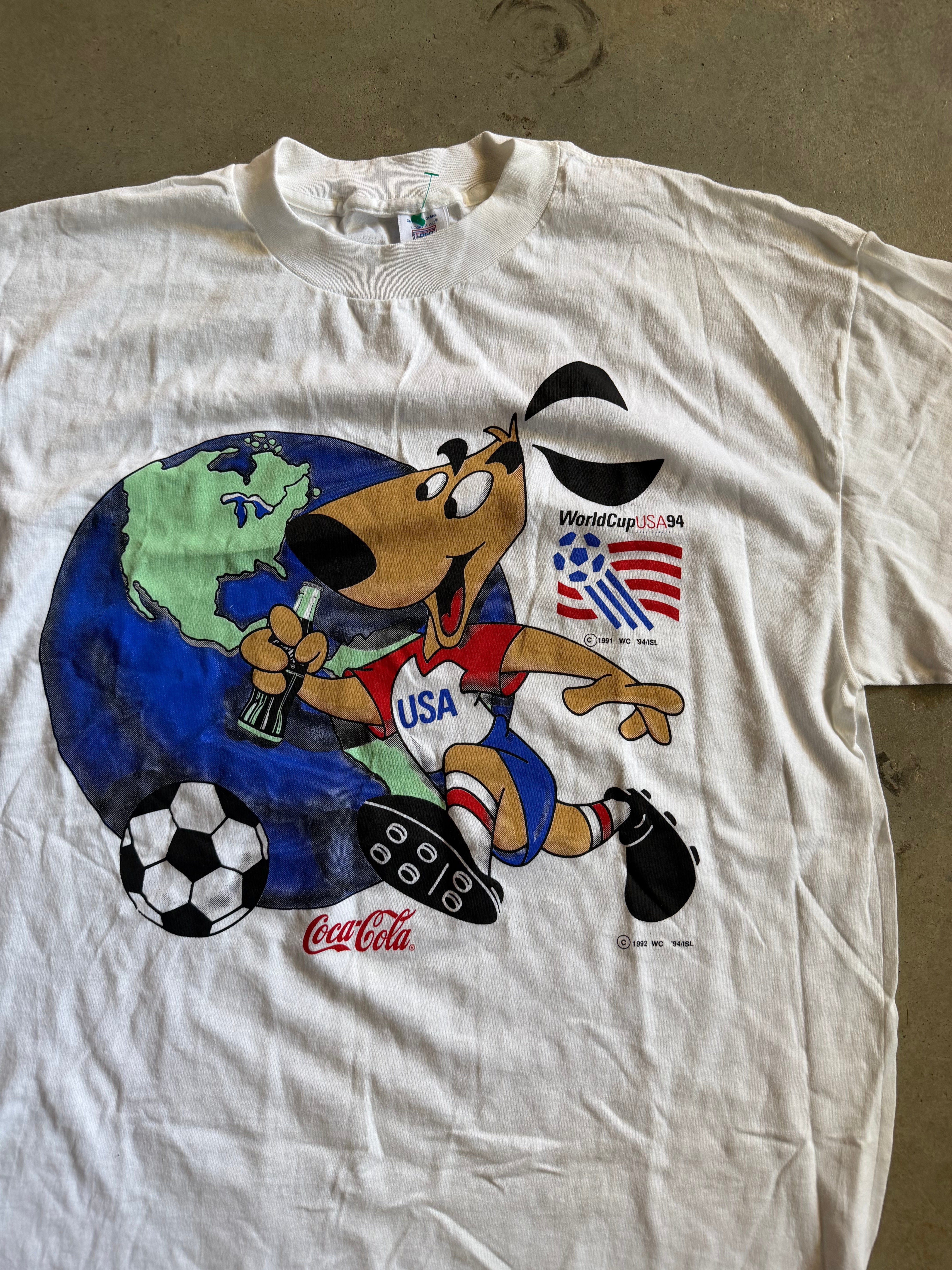 VTG World Cup 1994 Coca-cola Tee Sz XL