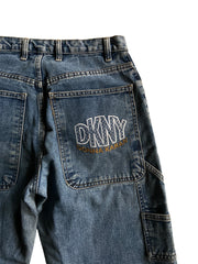 Y2K DKNY Donna Karan Denim Jeans Sz 32x28