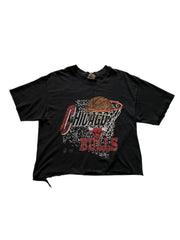 VTG Thrashed Chicago Bulls Tee Sz M