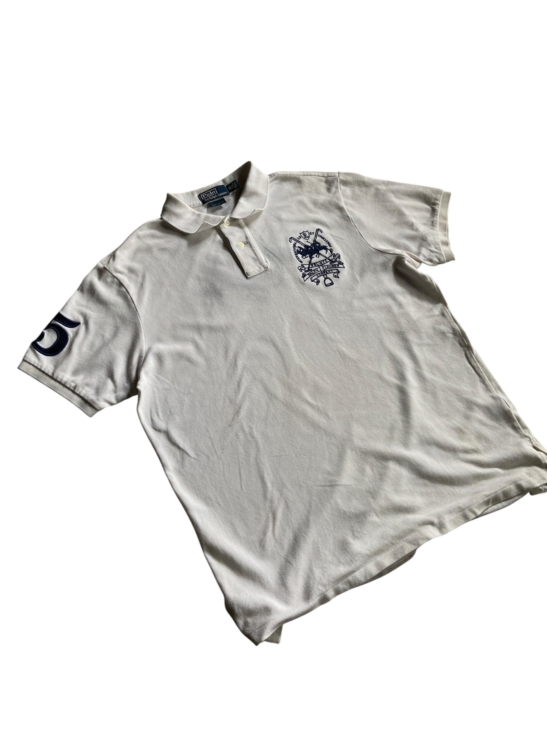 Y2K Ralph Lauren International Challenge Polo Shirt Sz XL