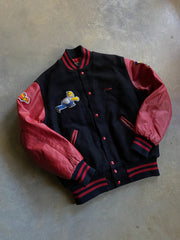 VTG Simpsons Cast and Crew Varsity Jacket Sz L