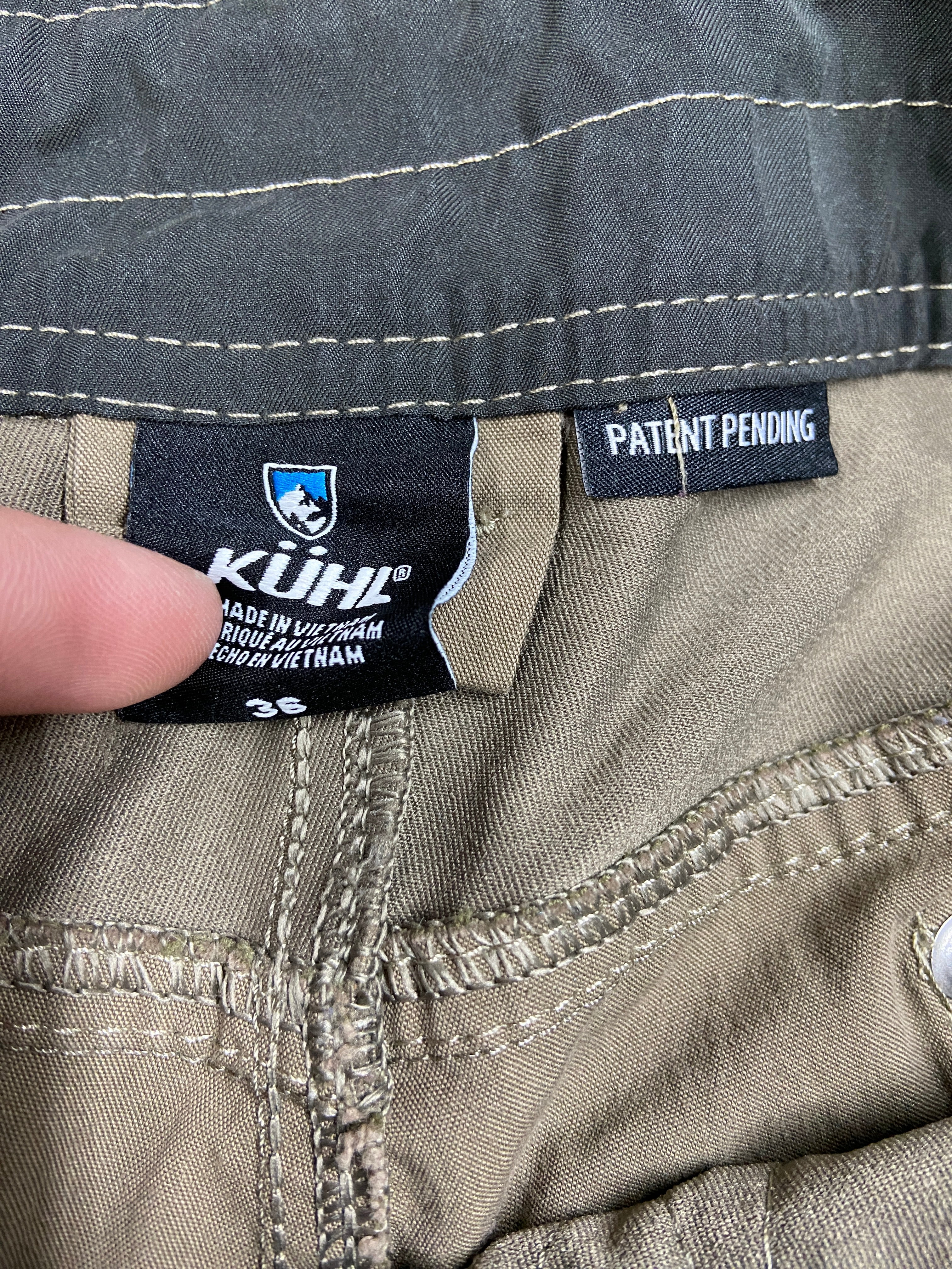 Y2K Kuhl Olive Outdoor Shorts Sz 38