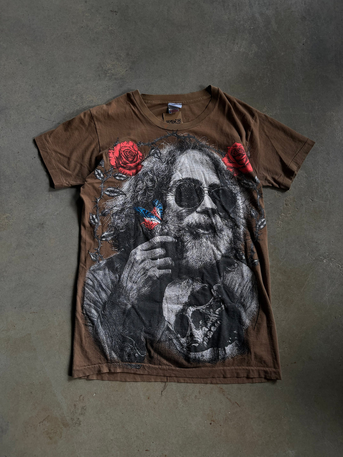 Backstock Co Brown Jerry (miss you) Fare Thee Well Orig. Tee Sz L