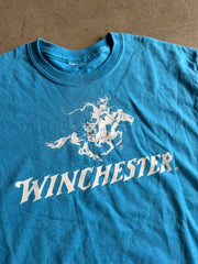 VTG Winchester Blue Cowboy Tee Sz M