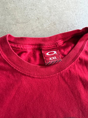 Y2K Oakley Red Skull Grime Tee Sz 2XL