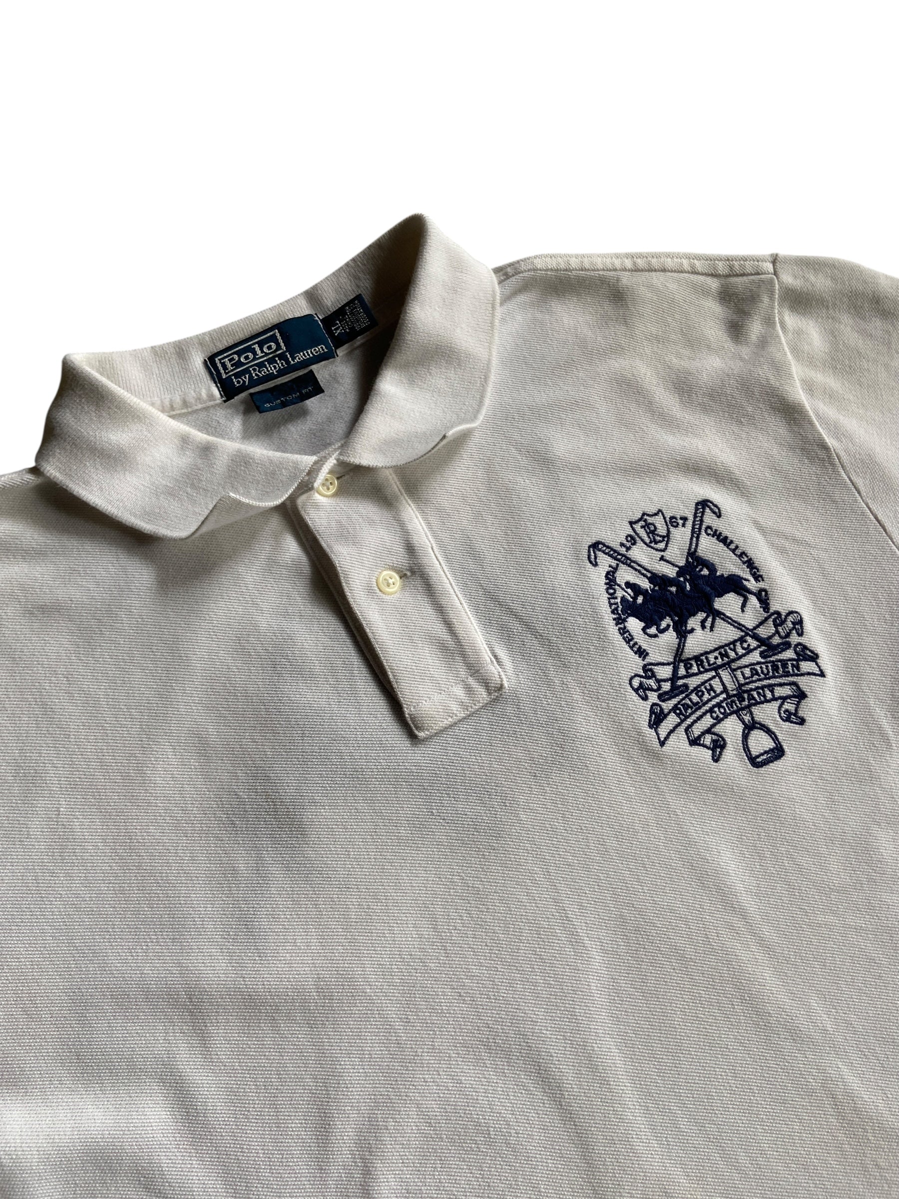 Y2K Ralph Lauren International Challenge Polo Shirt Sz XL