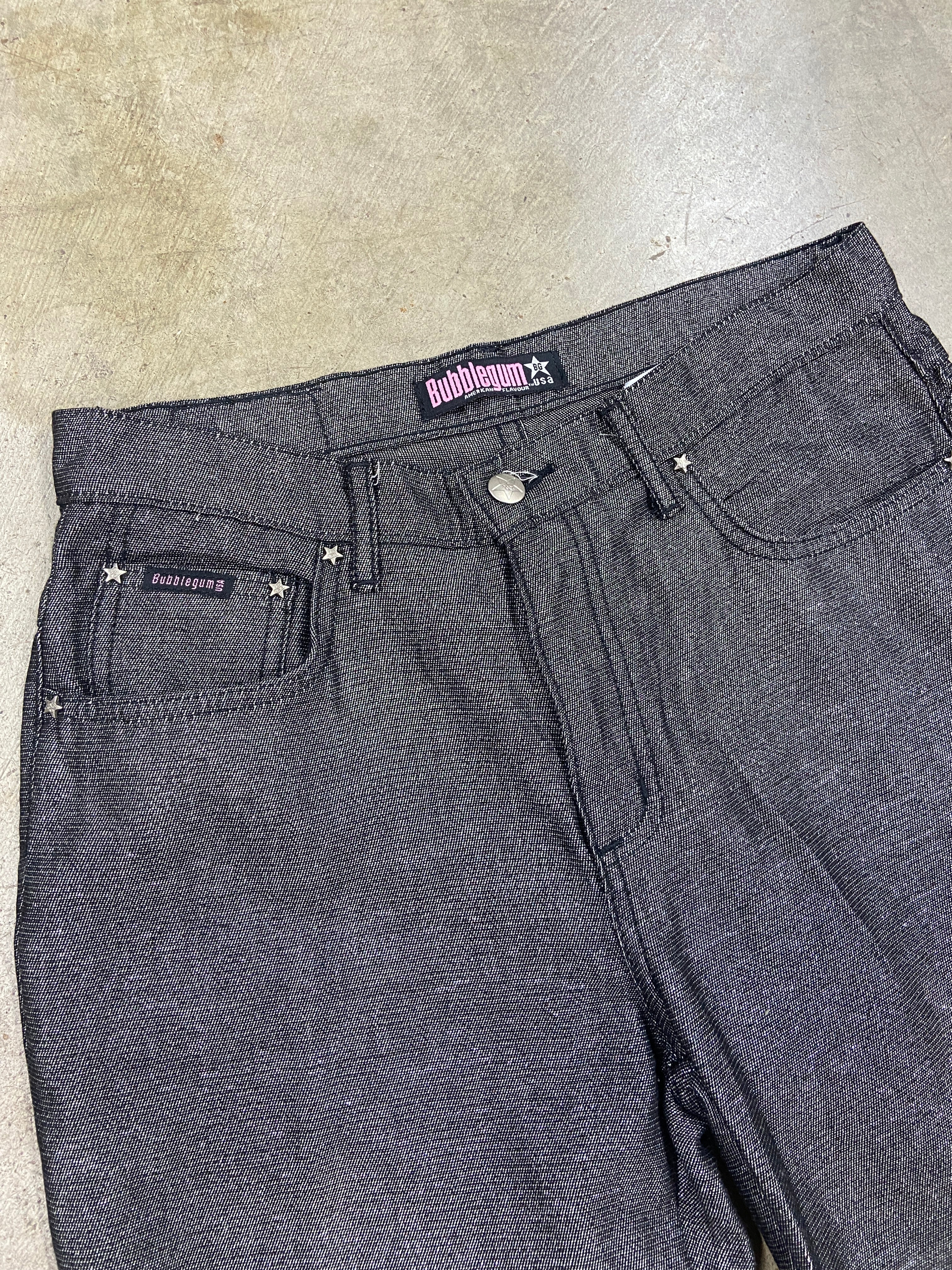 Y2K Bubblegum Shimmer Denim Jeans Sz 9