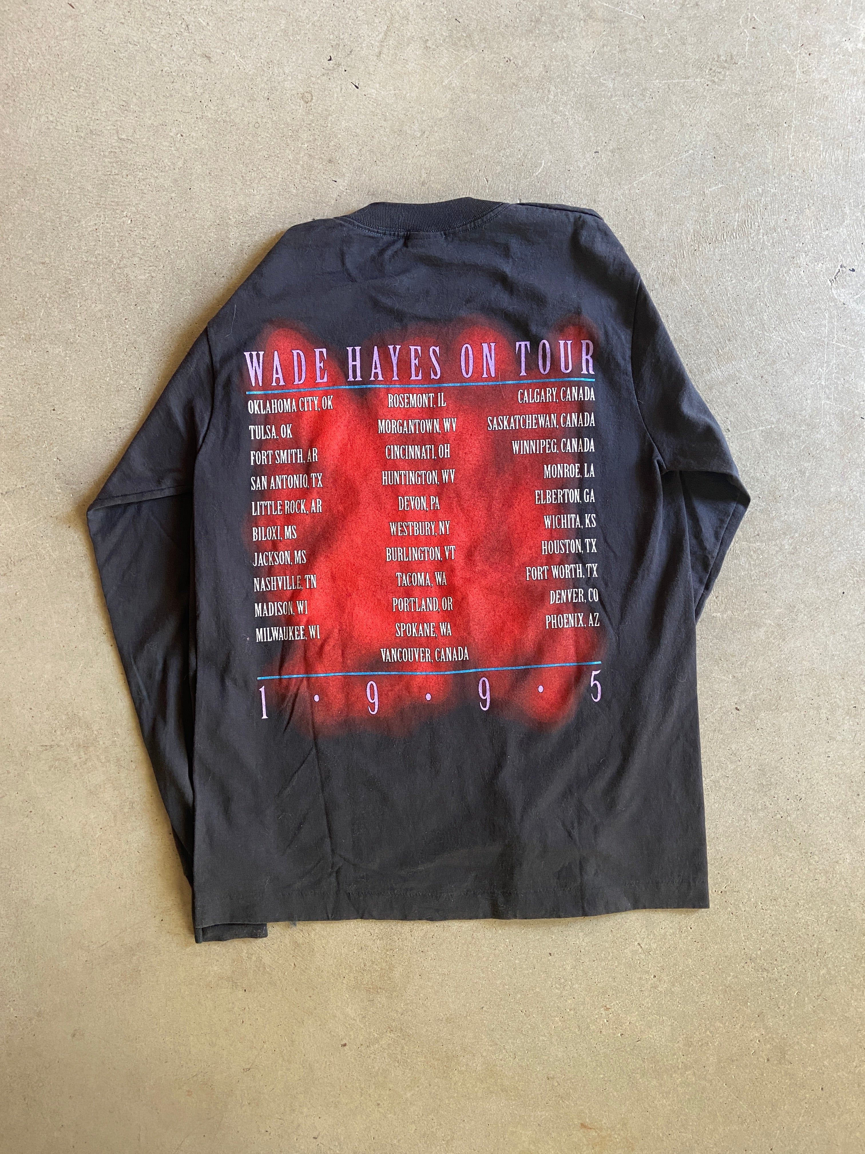 VTG Wade Hayes What I Meant To Say LS Tee Sz M