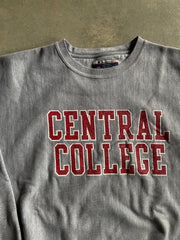 Y2K Champion Central College Reverse Weave Sweater Sz XL