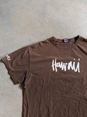 Y2K Quiksilver Hawaii Brown Tee Sz XL