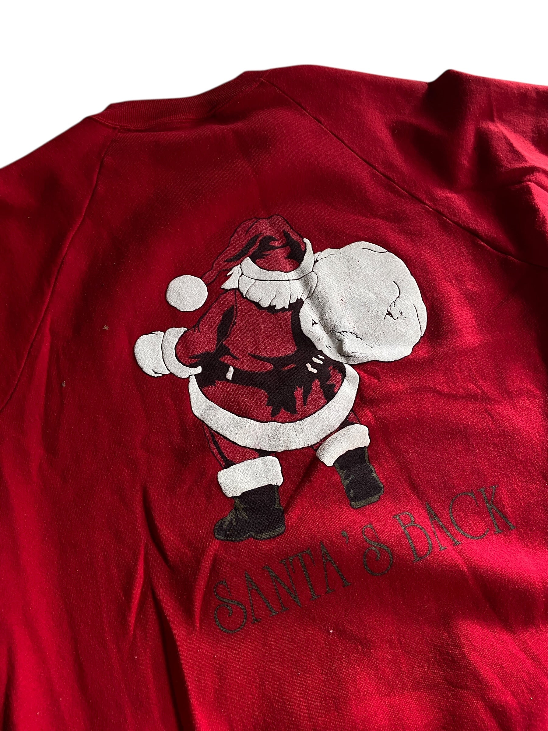 VTG Santa Ho Ho Ho Sweatshirt Sz XL