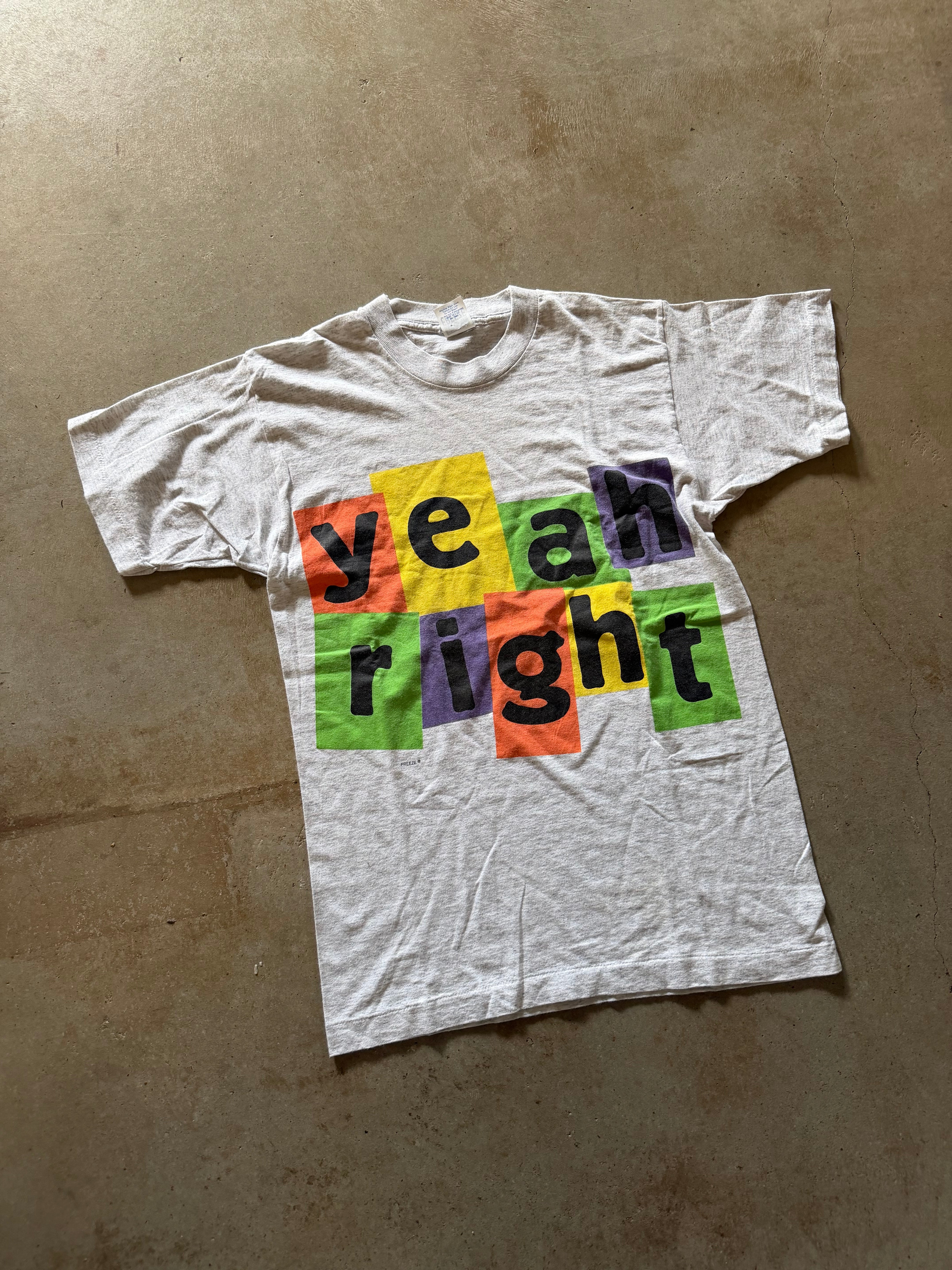 VTG Yeah Right Freeze Tee Sz S
