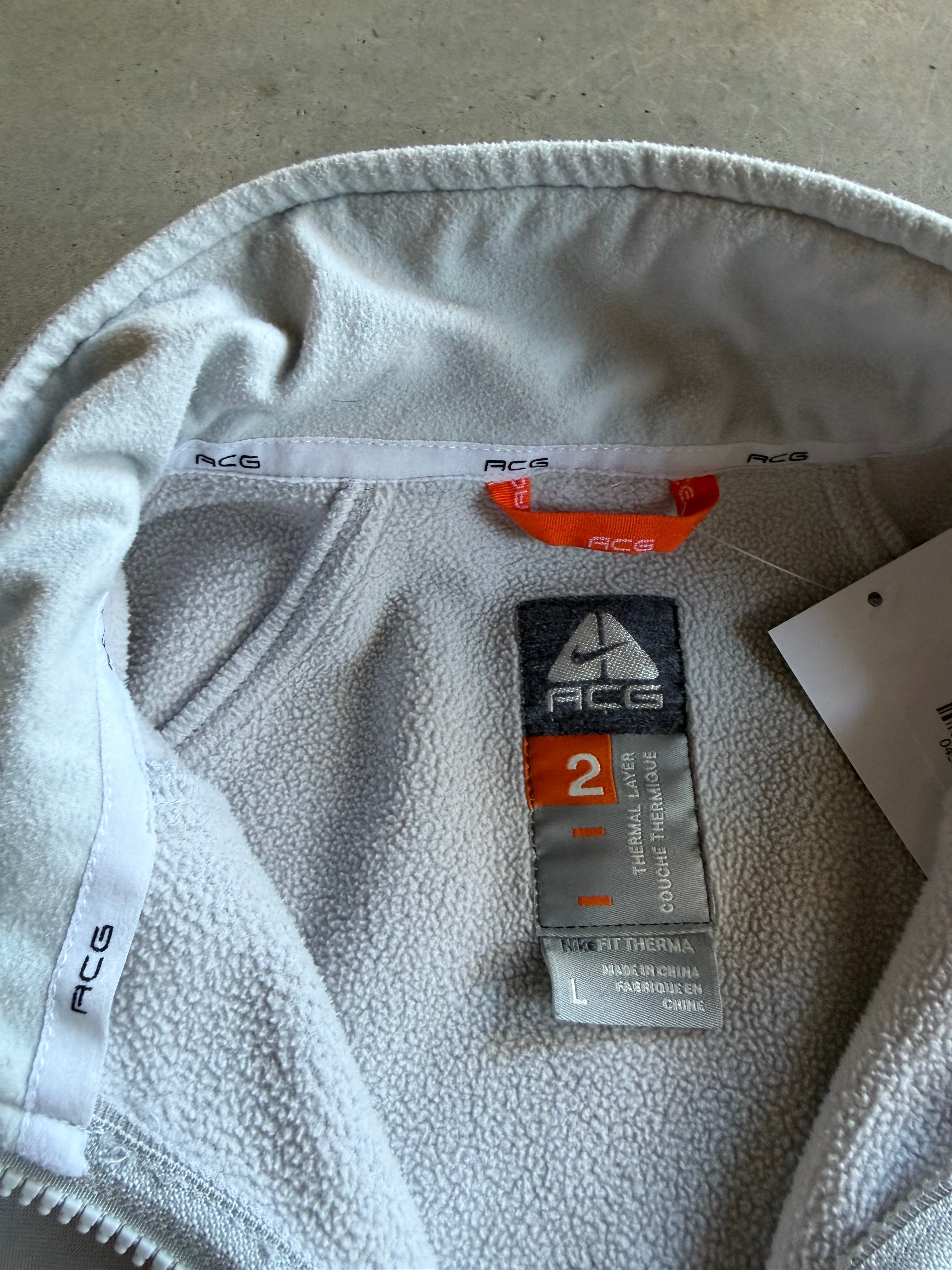Y2K Nike ACG Grey Track Jacket Sz M