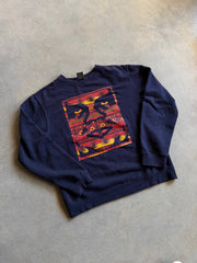 Y2K Obey Big Brother Print Crewneck Sz M