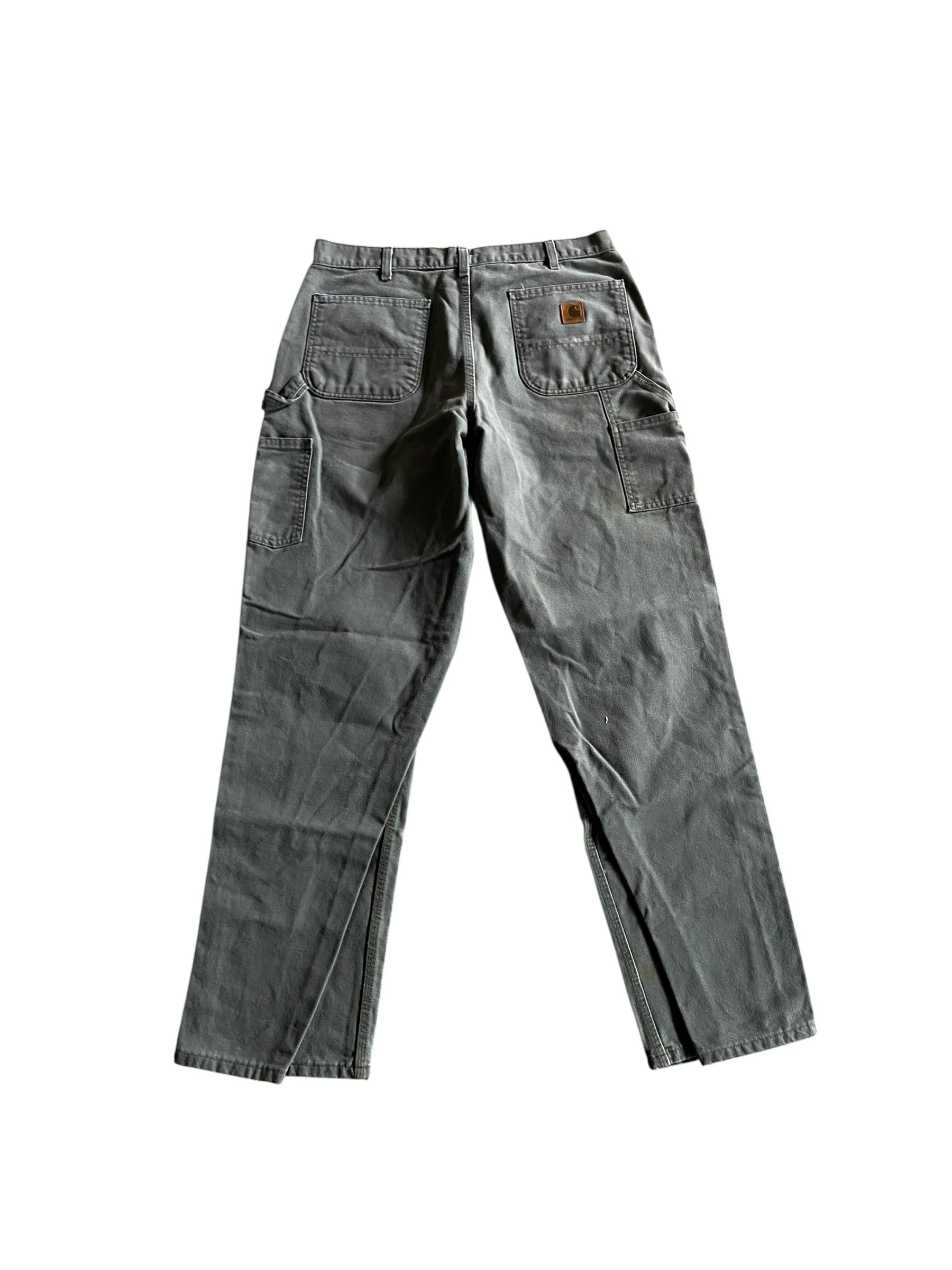 VTG Slate Faded Carhartt Jeans Sz 36x34