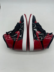Preowned 2021 Air Jordan 1 Retro High OG GS 'Patent Bred' Sz 6.5Y/8W