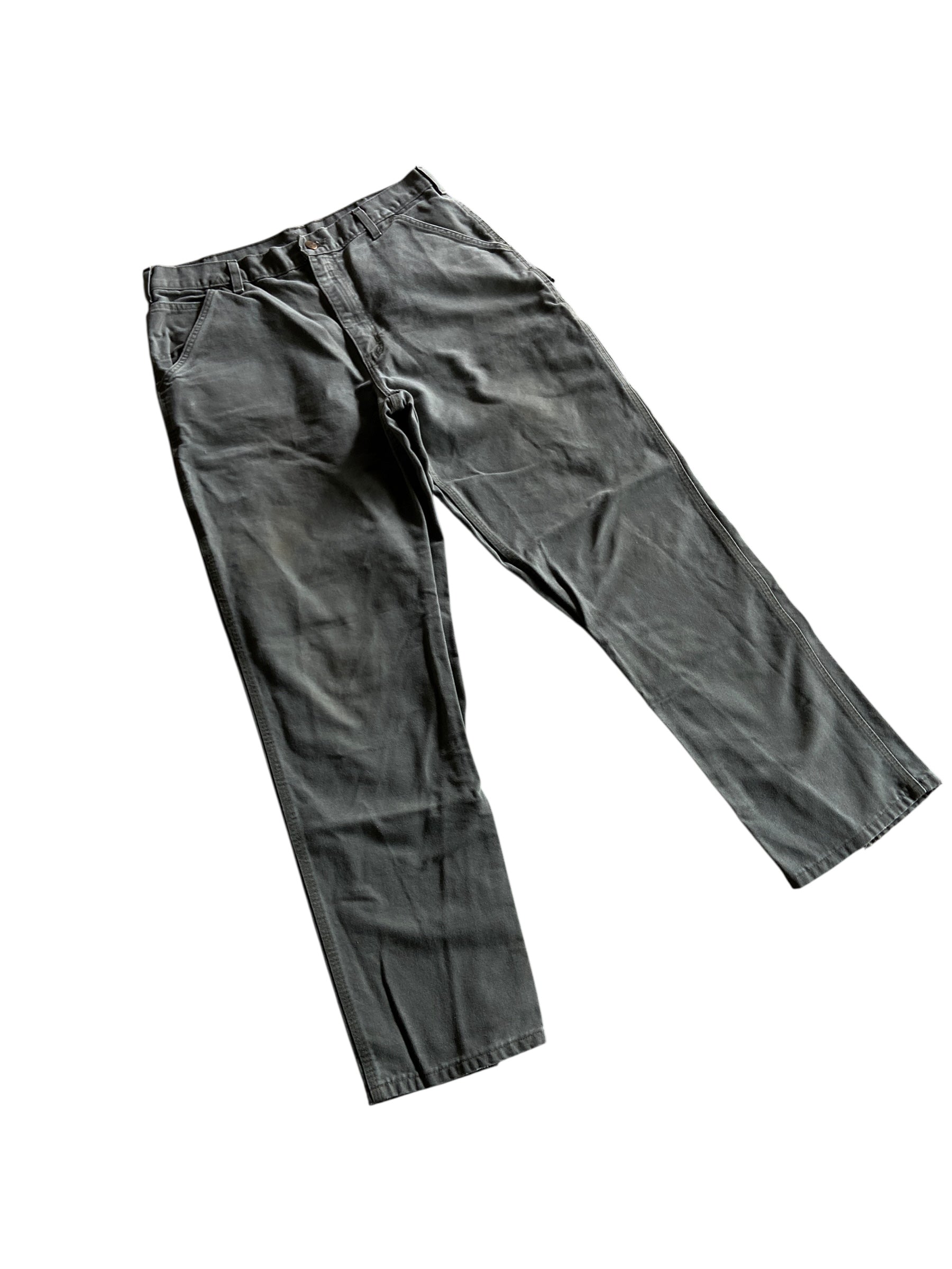 VTG Slate Faded Carhartt Jeans Sz 36x34