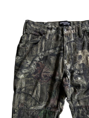 Y2K Break Up Camo Double Knee Jeans Sz 34x30