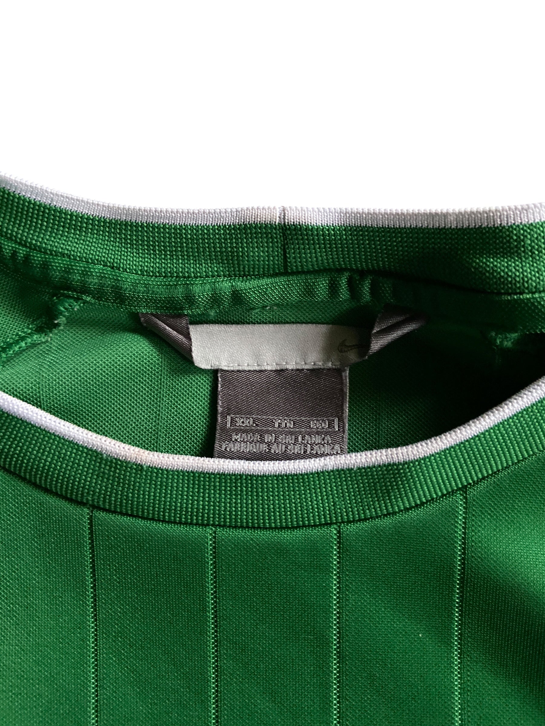 Y2K Nike Green Soccer Jersey Sz XL/2XL