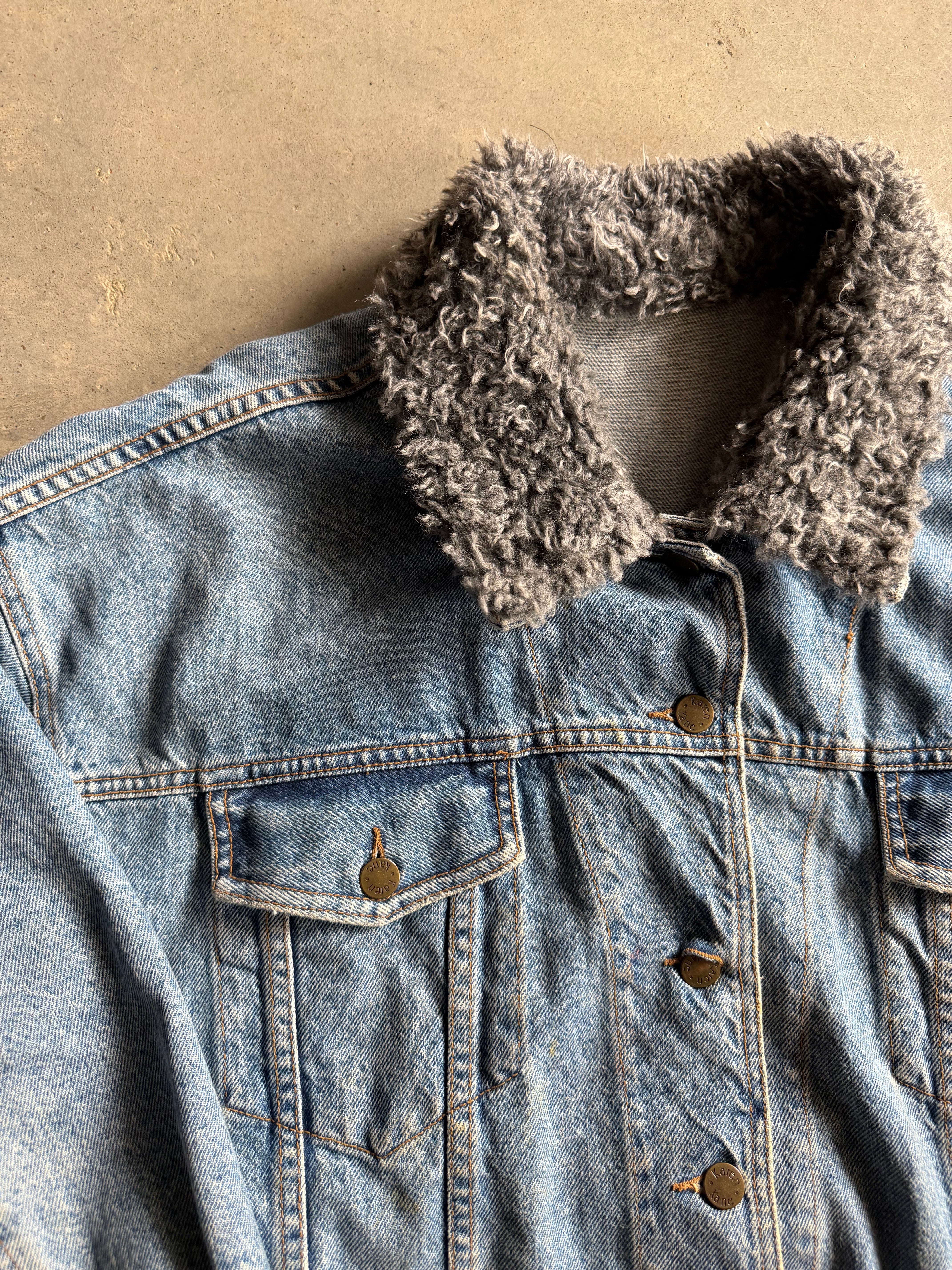 VTG Karen Kane Blue Jean Denim Jacket Sz M/L