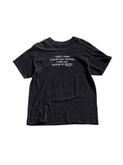 Y2K "Mute Button" Text Tee Sz M