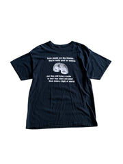 Y2K "Some People are Like Slinkies" Text Tee Sz M